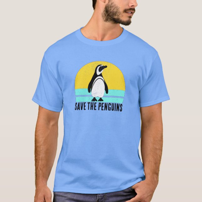 Save The Penguins T Shirt (Framsida)