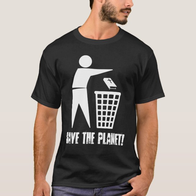 Save the Planet! (Escura) T-shirt (Framsida)