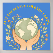 Save the Planet Love the Earth 2026 Poster