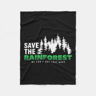 Save The Rainforest Environmental Climate Protecti Fleecefilt