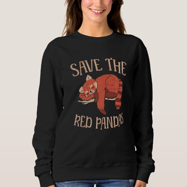 Save The Red Pandas for a Bamboo Tree Species T Shirt (Framsida)