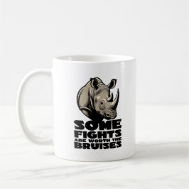 Save The Rhino Resilience Fight Design. Kaffemugg