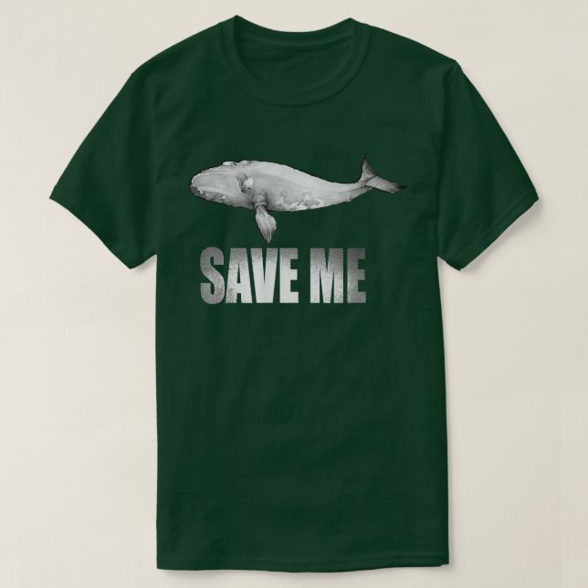 Save The Right Whales T 5328  Shirt (Design framsida)