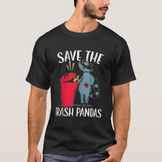 Save The Trash Pandas Raccoon Wildlife Animal T Shirt
