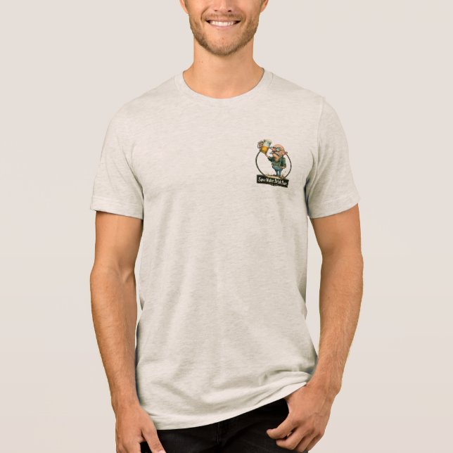 Save Water Drink Beer Funny Vintage Tee (Framsida)