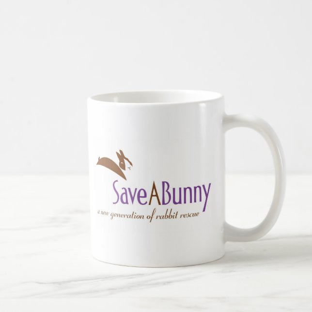 SaveABunny logotyp Kaffemugg (Höger)