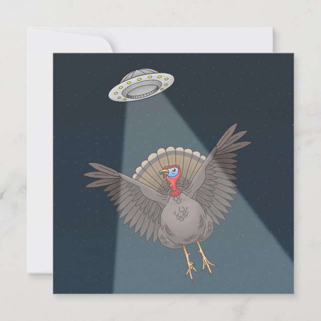 Saved By Aliens Before Thanksgiving Julkort (Framsida)