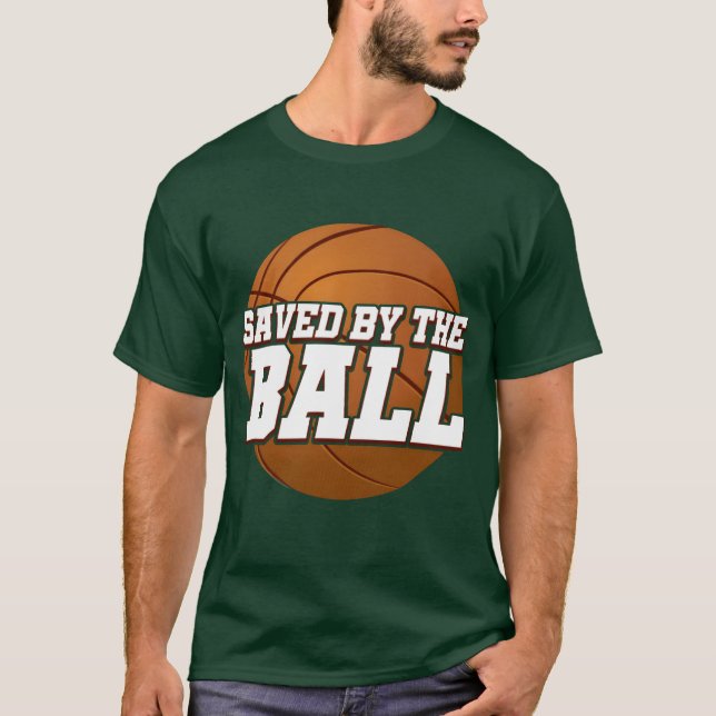 Saved Byhe Ball Athletic Ball Game Sports retro re T Shirt (Framsida)