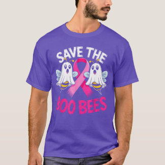 Savehe Boo Bees Funny Breast Cancer Awareness Hall T Shirt