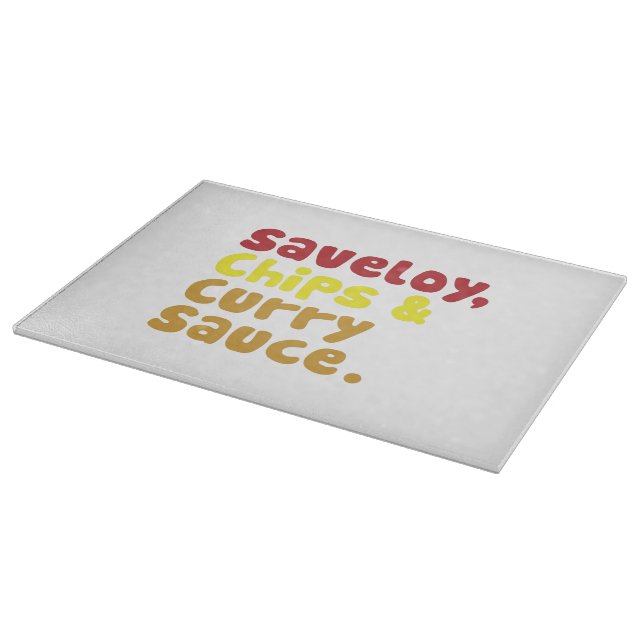 Saveloy, Chip & Curry Sauce. (Hörn)