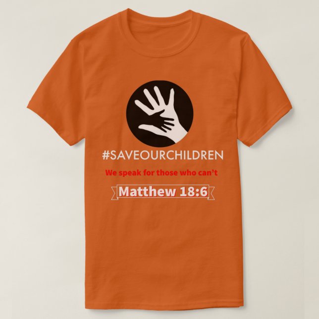 SaveOurChildren T Shirt (Design framsida)