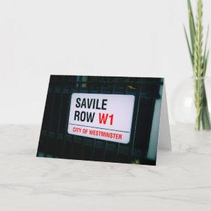 Savile Row - London - hälsningskort Kort