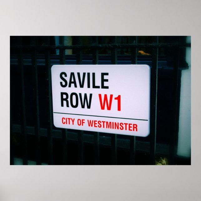 Savile Row - London - Poster (Framsidan)
