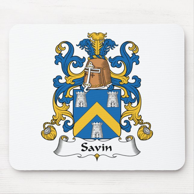 Savin familjvapensköld musmatta (Framsidan)