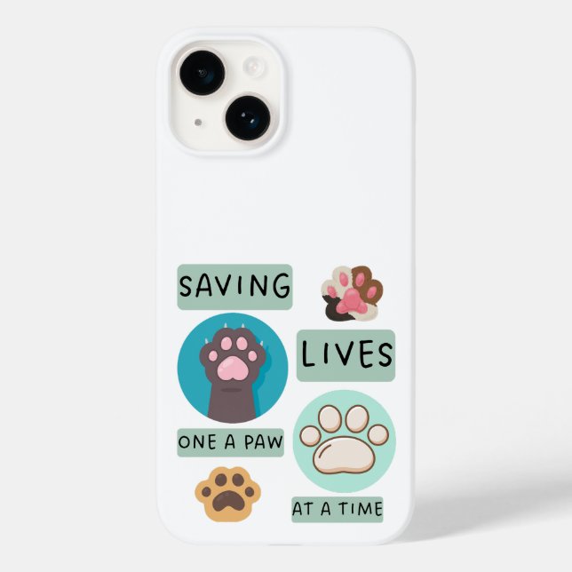 Saving Lives One Paw At A Time – Vet Animal Design (Baksida)
