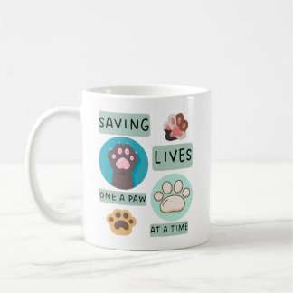 Saving Lives One Paw At A Time – Vet Animal Design Kaffemugg