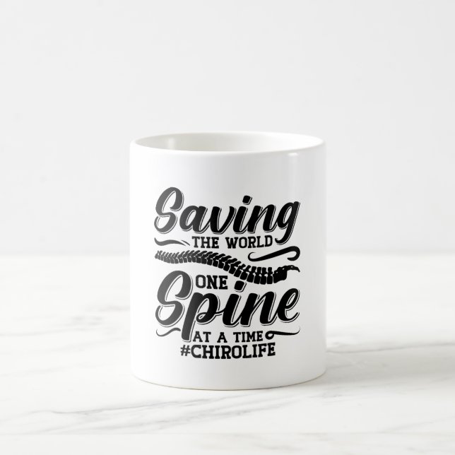 Saving The World Spine Chiropractic Chiropractor Kaffemugg (Center)