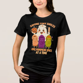 Saving Tiny Smiles - Pediatriska Nurse Halloween T Shirt