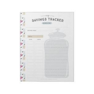 Savings Burk Tracker Anteckningsblock