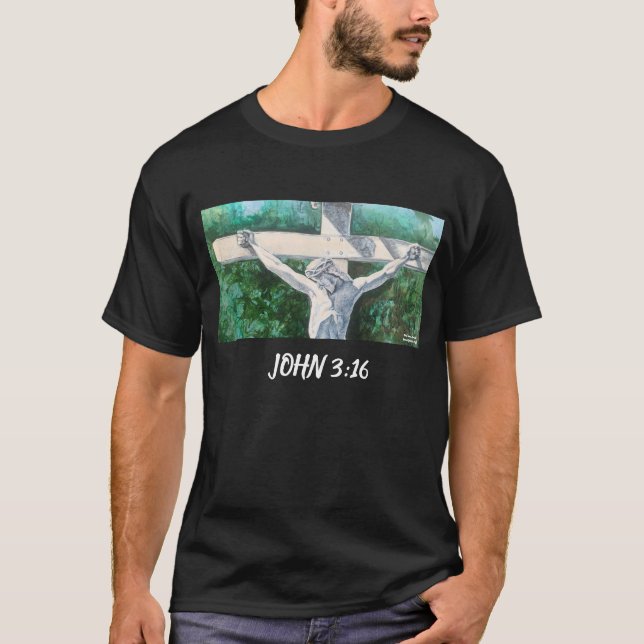 Savior Christian John 3:16., Påsk-Baptism T T Shirt (Framsida)