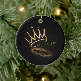 SAVIOR KUNG Elegant Black/Guld-jul Julgransprydnad Keramik