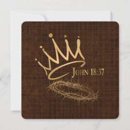 SAVIOR KUNG Elegant Bronze Christian Jul Kort