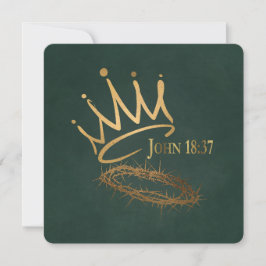 SAVIOR KUNG Elegant Grönt Christian Jul Kort