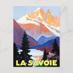 Savoie, Franska alperna, Berg, Resa vintage Vykort