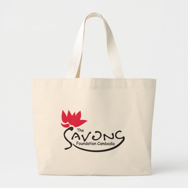 Savong Foundation Tote Bag Jumbo Tygkasse (Framsidan)