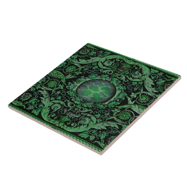 Savonnerie Carpet 1 (Grönt) Kakelplatta (Sidan)