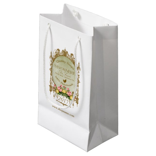 SAVONNERIE ~ Gift-, Shop Bag (Framsidan Vinklad)