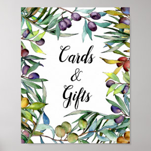 Savory Olife Tuscan Watercolor Bröllop Poster
