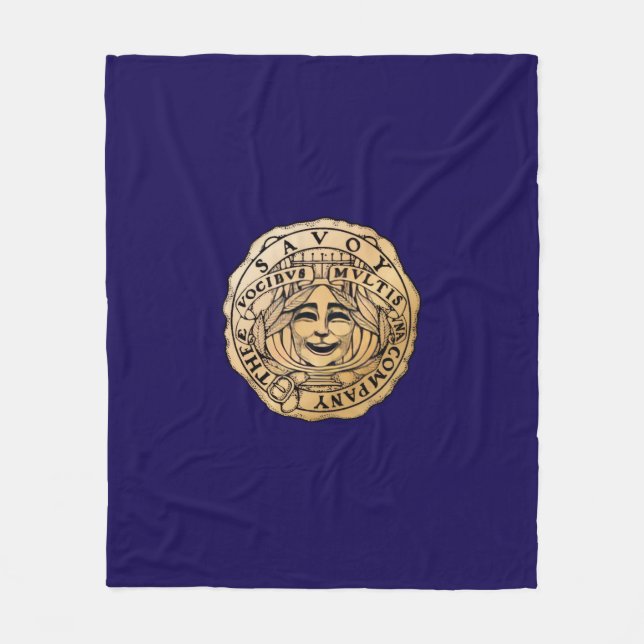 Savoy Logo blanket navy Fleecefilt (Framsidan)