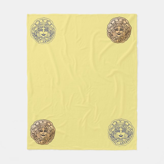 Savoy Logofilten gul Fleecefilt (Framsidan)