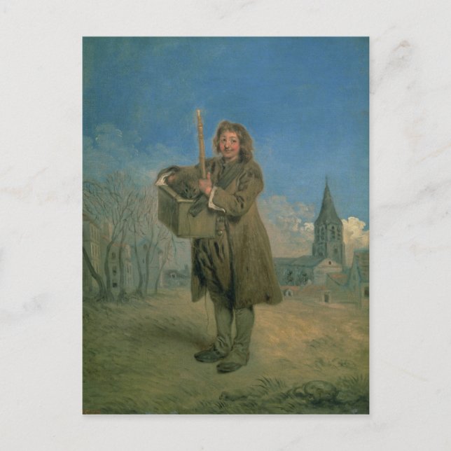 Savoyard med marmot, 1715-16 vykort (Framsida)