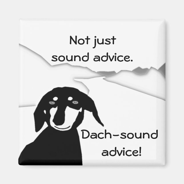 Savvy Sause Wisdom - Dach-ljud Fridge Magnet (Framsidan)