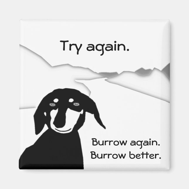 Savvy Sause Wisdom - parafrasering Samuel Beckett Magnet (Framsidan)