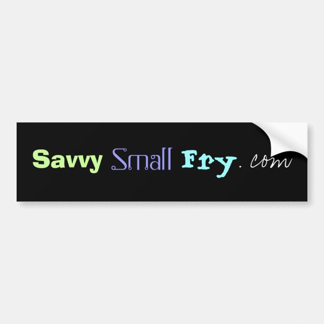 SavvySmallFry.com Bildekal (Framsidan)