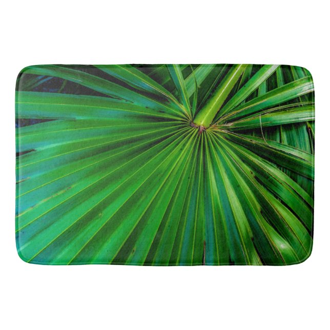 Saw Palmetto Fläkt Bath Mat Badrumsmatta (Framsidan)