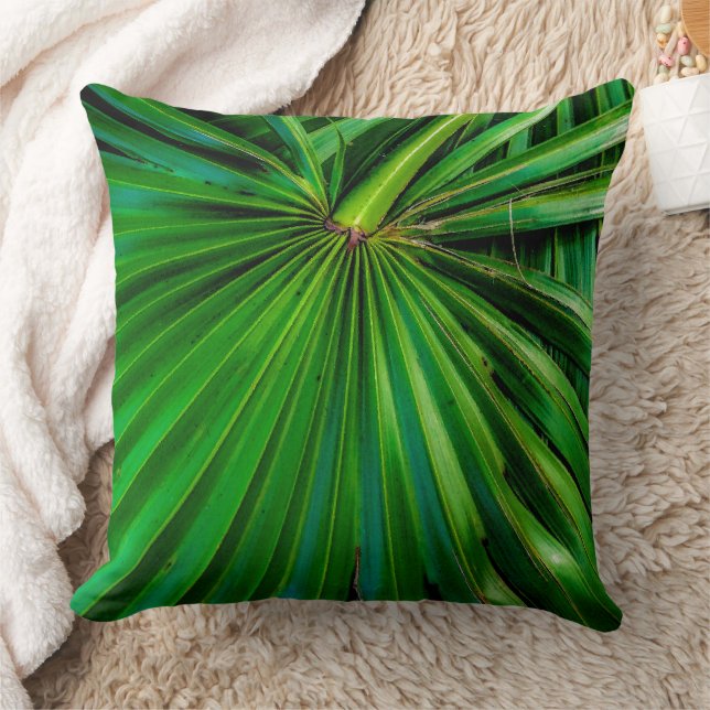 Saw Palmetto Fläkt Dekorativ kudde (Filt)