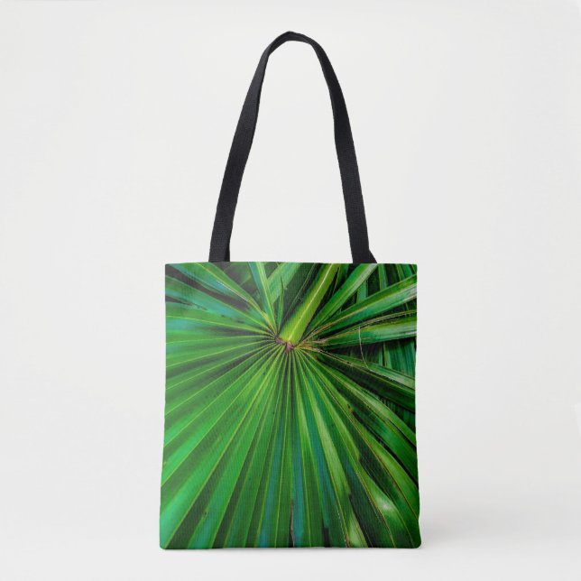 Saw Palmetto Fläkt Tote Tygkasse (Framsida)