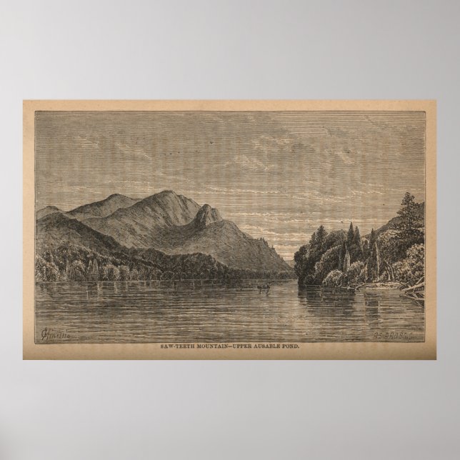Saw-Teeth-berget - övre användbar damm Poster (Framsidan)