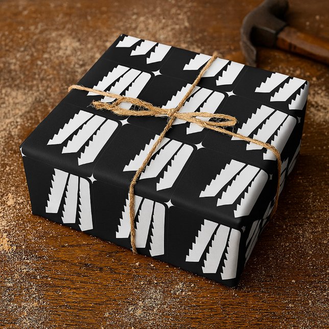 Saw Teeth Wrapping Paper Presentpapper (Skapare uppladdad)