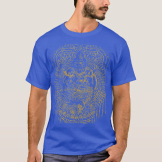 Sawadee Thai Traditional Sak Yant Thai Twin Tigers T Shirt