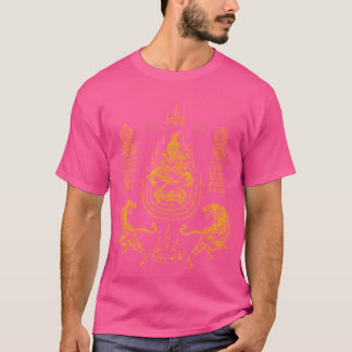 Sawadee Thai Traditional Sak Yant Thai Twin Tigers T Shirt