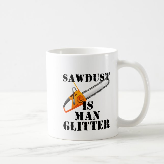 Sawdust är manglitter kaffemugg (Höger)