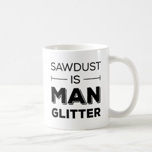 Sawdust är manglitter kaffemugg