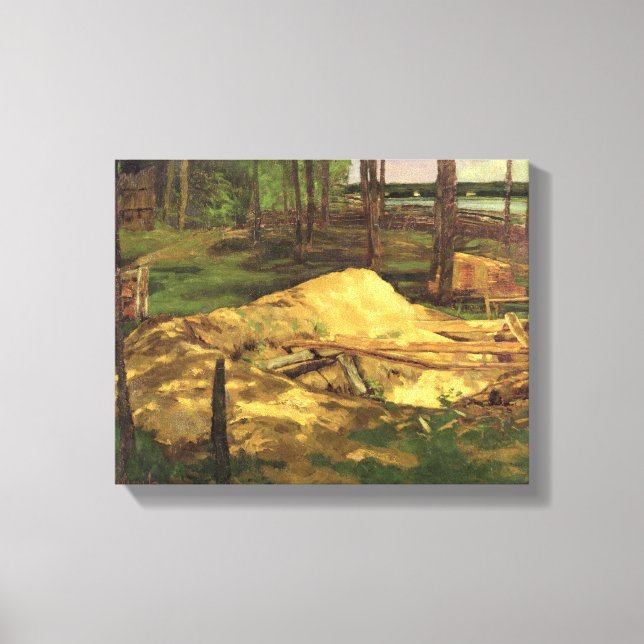 Sawdust Pit, 1876 Canvastryck (Framsida)