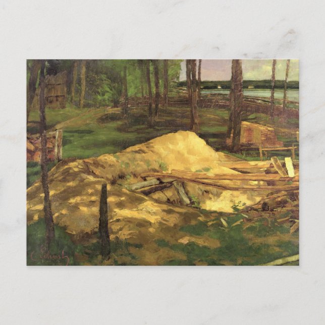 Sawdust Pit, 1876 Vykort (Framsida)