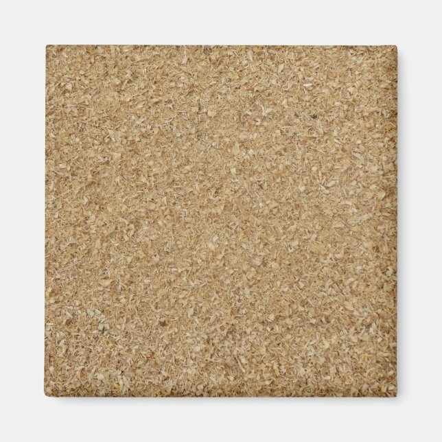Sawdust Square Magnet (Framsidan)